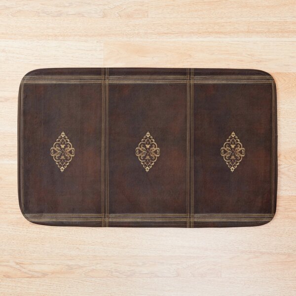Item preview, Brown Vintage leather bookcover monogram designed and sold by themusingmind.
