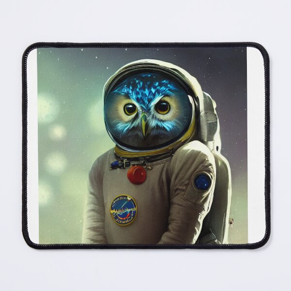 Item preview, Blue Owlstronaut- Funny Owl Astronaut in Space designed and sold by MythicModern.