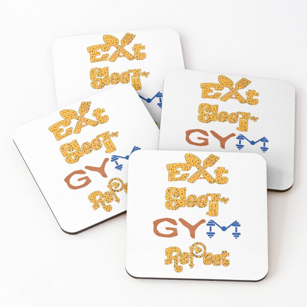 Item preview, Eat sleep gym repeat,  designed and sold by Chakilogy.