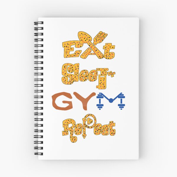 Item preview, Eat sleep gym repeat,  designed and sold by Chakilogy.
