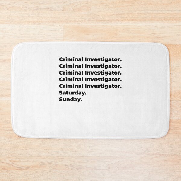 Item preview, Criminal Investigator funny workweek designed and sold by SVPOD.
