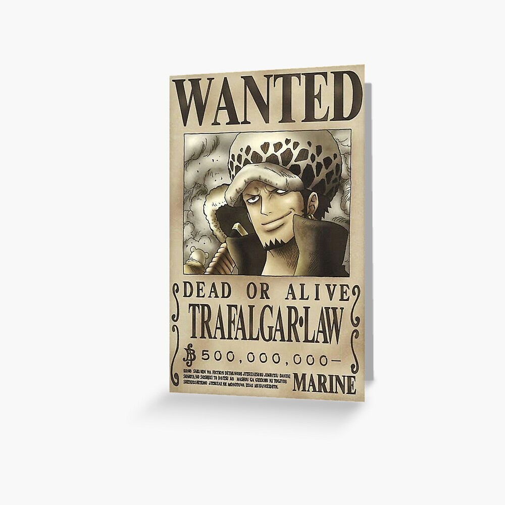 One Piece Trafalgar Law Wanted Poster - Anime Posters