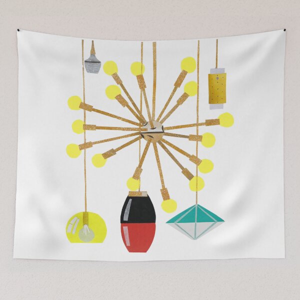 Item preview, Mid Century Modern Light Collage designed and sold by jenbucheli.