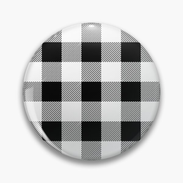 Item preview, Black and White Buffalo Plaid Pattern designed and sold by starrylite.