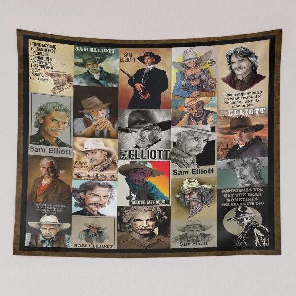 Item preview, M Sam Elliott Quilt For Fan designed and sold by Virginiabeauty.