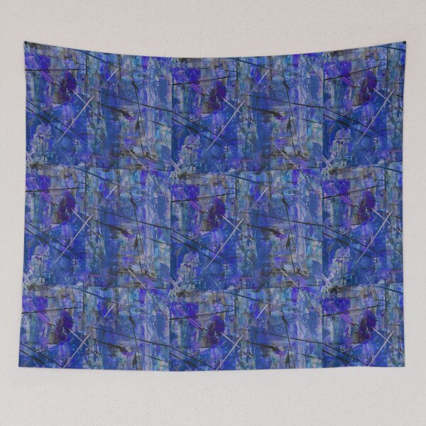 Item preview, Blue Cross Abstract designed and sold by Whisperingpeaks.