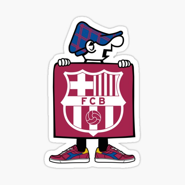 "Visca Barca" Sticker for Sale by lounesartdessin | Redbubble