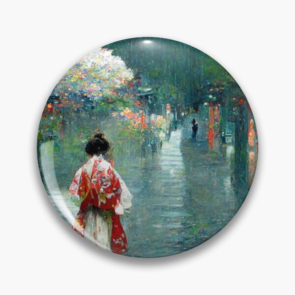 Item preview, Japanese girl walking in the rain  designed and sold by Mirochan80.
