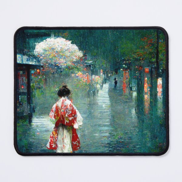 Item preview, Japanese girl walking in the rain designed and sold by Mirochan80.
