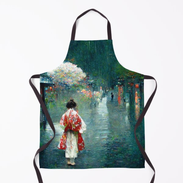 Item preview, Japanese girl walking in the rain designed and sold by Mirochan80.