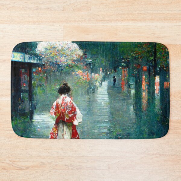 Item preview, Japanese girl walking in the rain  designed and sold by Mirochan80.