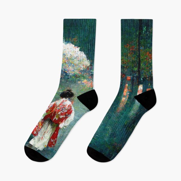 Item preview, Japanese girl walking in the rain  designed and sold by Mirochan80.