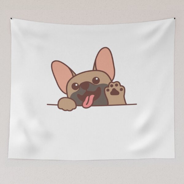 Item preview, Peeking Tricolor Corgi Waving Paw designed and sold by Stevenobinsun.