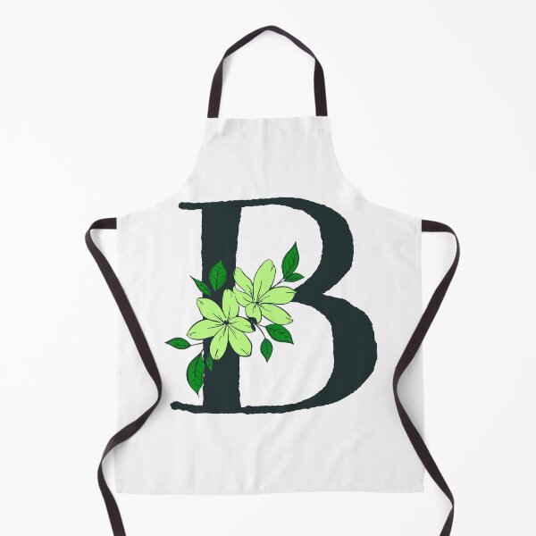 Item preview, Green floral B monogram designed and sold by Coffee Lifestyle.