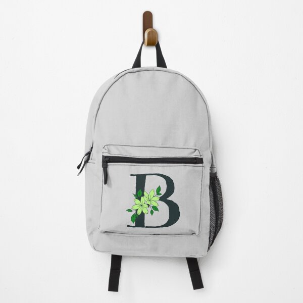 Item preview, Green floral B monogram designed and sold by Coffee Lifestyle.