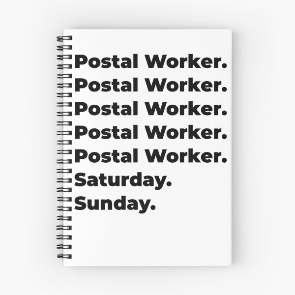 Item preview, Postal Worker funny workweek designed and sold by SVPOD.