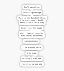 AH Quotes Sticker