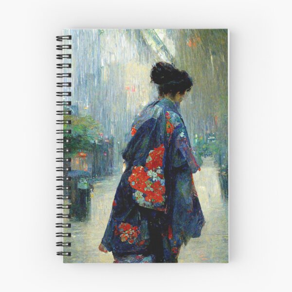 Item preview, Japanese girl walking in the rain  designed and sold by Mirochan80.