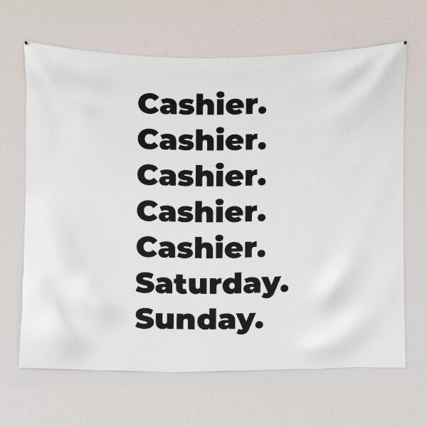 Item preview, Cashier funny workweek designed and sold by SVPOD.