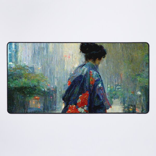 Item preview, Japanese girl walking in the rain designed and sold by Mirochan80.