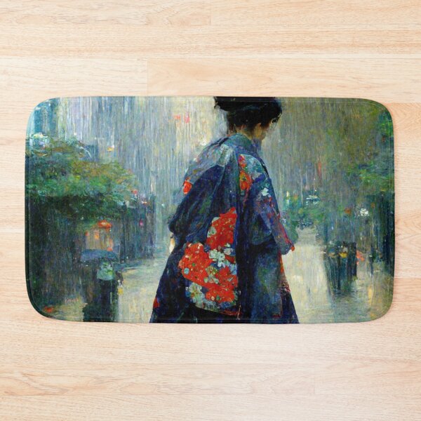 Item preview, Japanese girl walking in the rain  designed and sold by Mirochan80.
