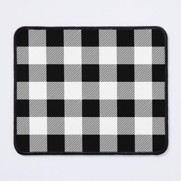 Item preview, Black and White Buffalo Plaid Pattern designed and sold by starrylite.