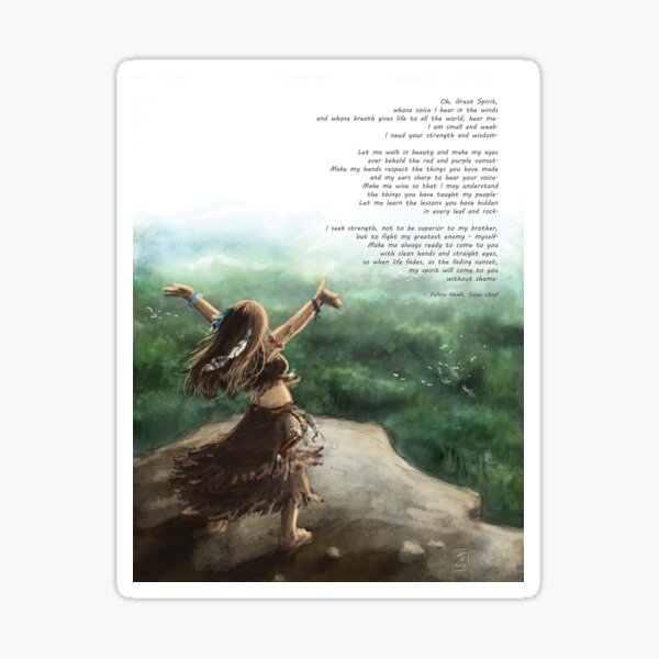 Great Spirit Prayer Sticker