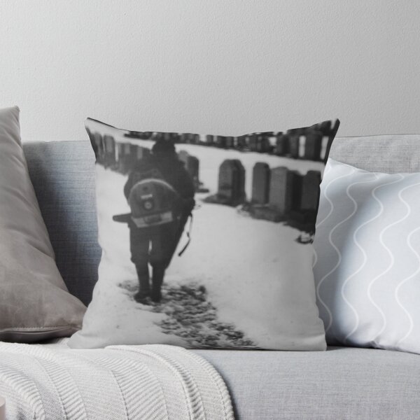Item preview, MAN IN SNOWY CEMETERY  designed and sold by alexandriaiona.