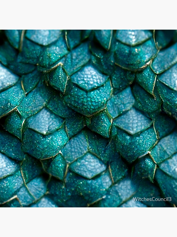"Emerald Gold Dragon Scales" Poster for Sale by WitchesCouncil3 Redbubble