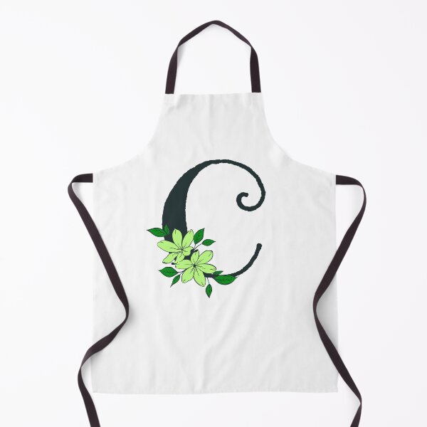Item preview, Green floral C monogram designed and sold by Coffee Lifestyle.