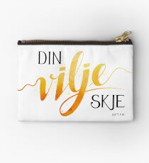 Din vilje skje Zipper Pouch