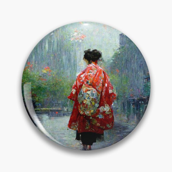 Item preview, Japanese girl walking in the rain  designed and sold by Mirochan80.