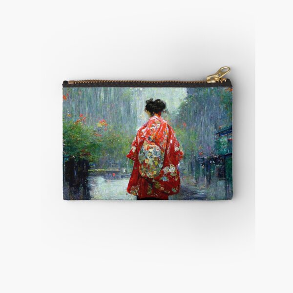 Item preview, Japanese girl walking in the rain  designed and sold by Mirochan80.