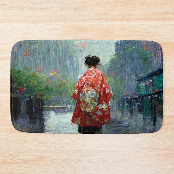Item preview, Japanese girl walking in the rain  designed and sold by Mirochan80.