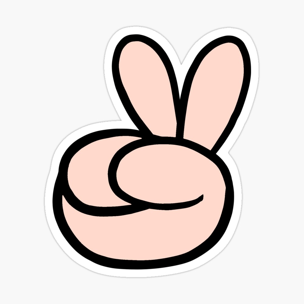 Cartoon Peace Sign Poster By Kellserskr Redbubble