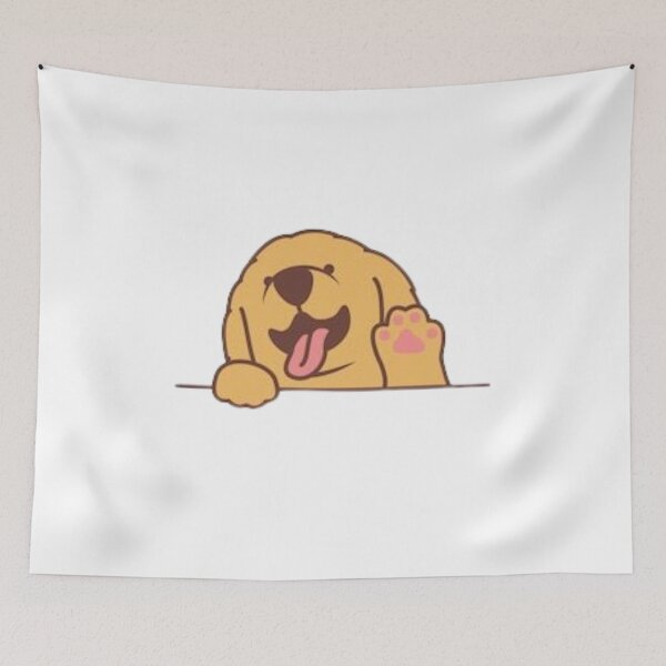 Item preview, Peeking Tricolor Corgi Waving Paw designed and sold by Stevenobinsun.