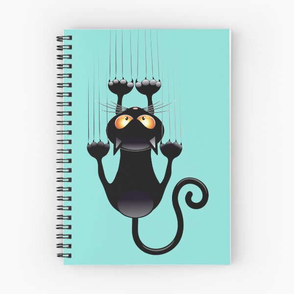Item preview, Falling Black Cat designed and sold by BerryCats.