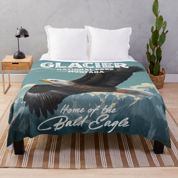 Artikelvorschau, Glacier National Park, Weißkopfseeadler entworfen und verkauft von MarkusShirts.