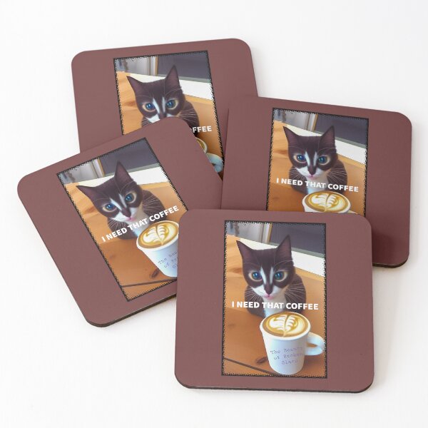 Item preview, Creepy Coffee Cat designed and sold by BeautyBrokenGl.