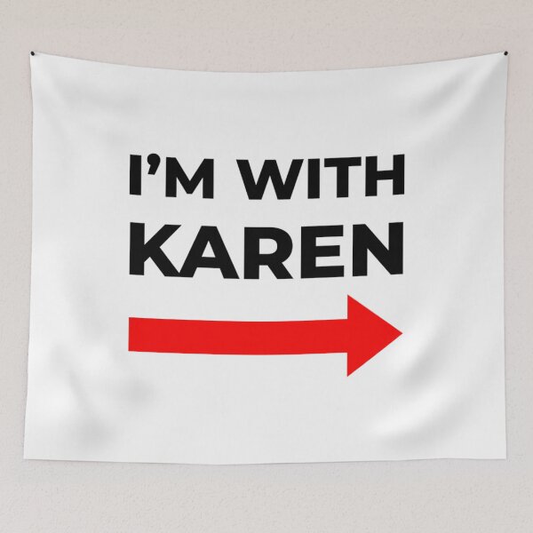 Item preview, With Karen Name Tag Halloween Costume designed and sold by JamauDS.