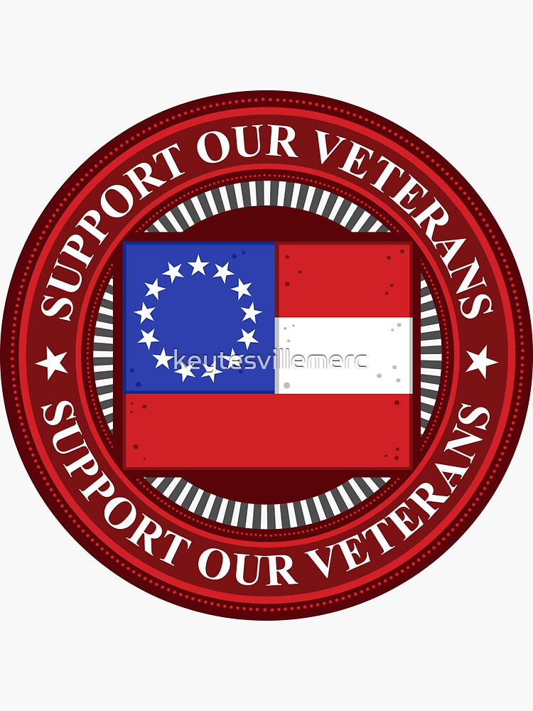 "Support Our Veterans First National Flag" Sticker for Sale by