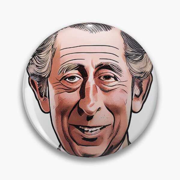 Item preview, King Charles III cartoon designed and sold by 30littlesteps.