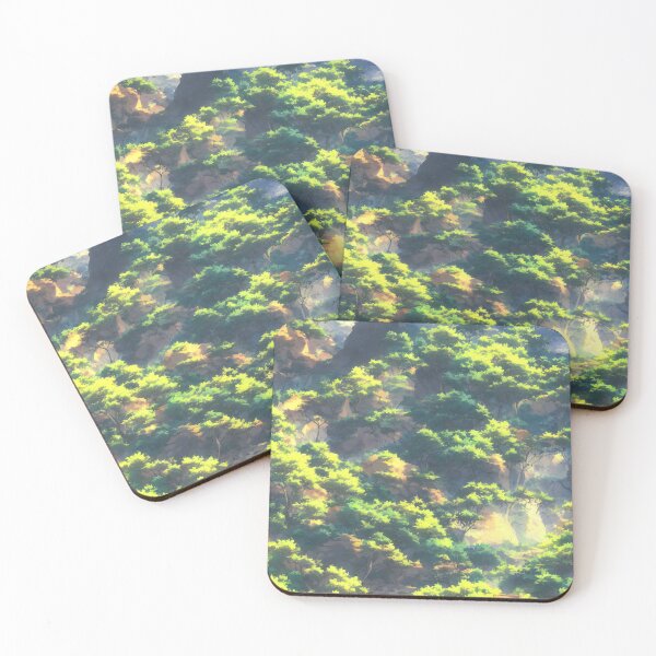 Item preview, A landscape of a Exquisite valley in the style of anime. designed and sold by Art-of-AI.