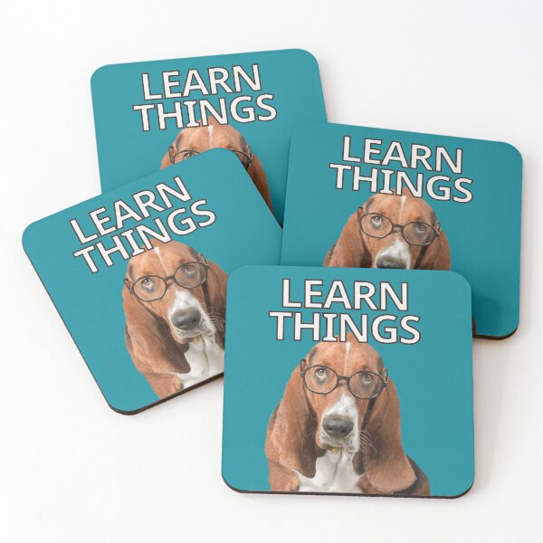 Item preview, Learn Things Basset Hound Dog designed and sold by FlippinTurtles.