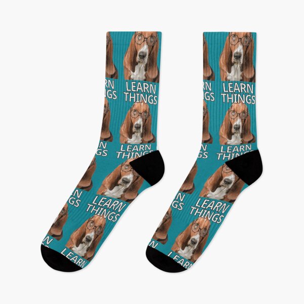 Item preview, Learn Things Basset Hound Dog designed and sold by FlippinTurtles.