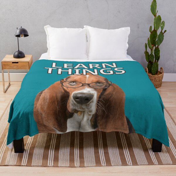 Item preview, Learn Things Basset Hound Dog designed and sold by FlippinTurtles.
