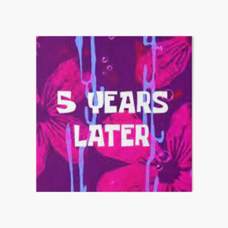 "Spongebob years later Sticker" Art Board Print for Sale by ARTITANE ...