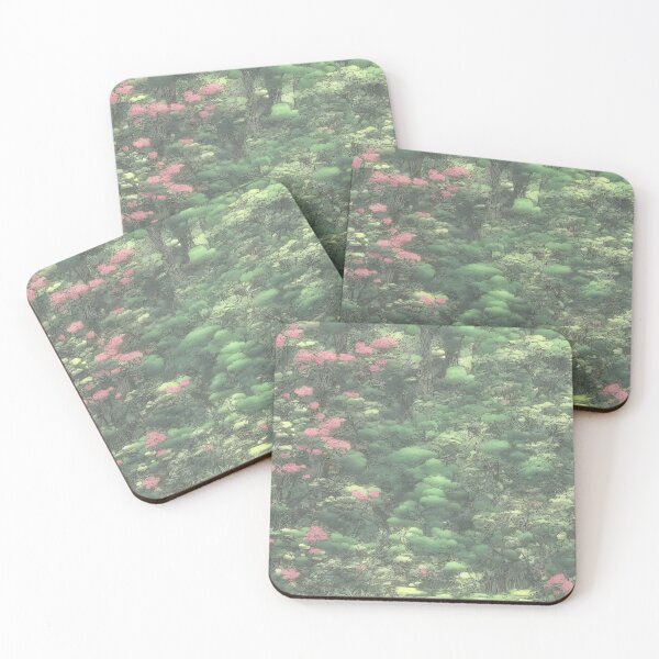 Item preview, A landscape of a Tranquil garden in the style of a manga background designed and sold by Art-of-AI.