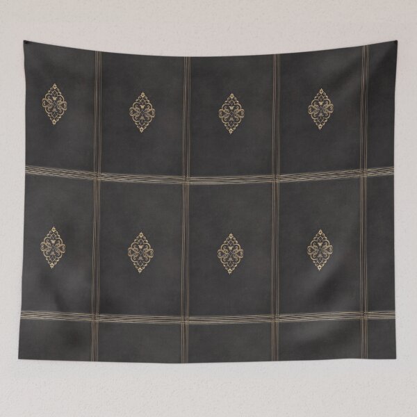 Item preview, Black vintage leather book cover royal designed and sold by themusingmind.