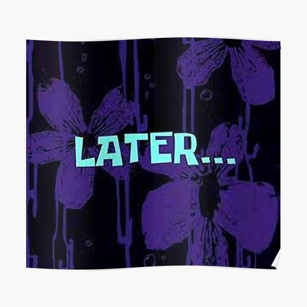 "Spongebob years later Sticker" Poster for Sale by ARTITANE | Redbubble